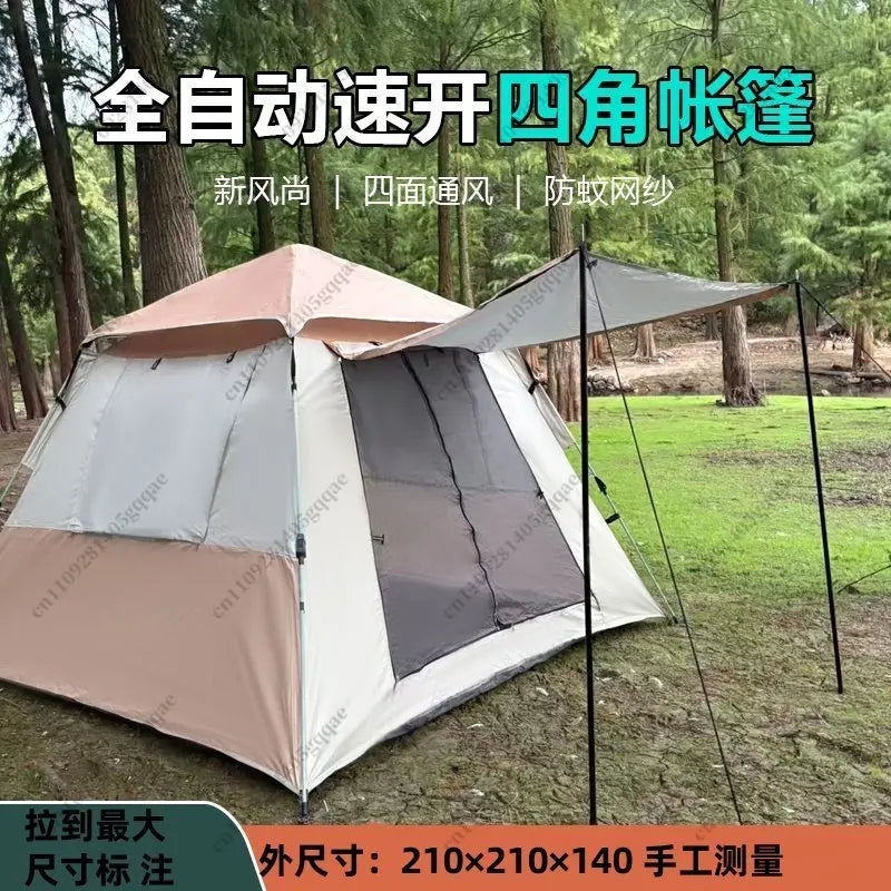 Inflatable Dome Glamping Tent – 3–4 Person Waterproof Camping Tent
