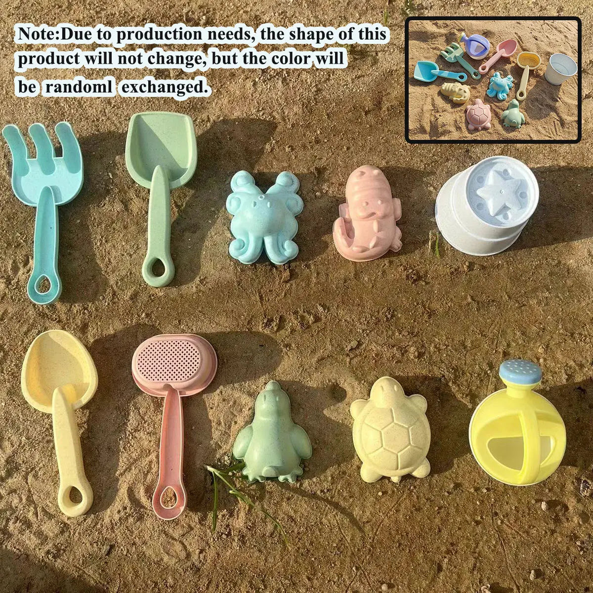 Kids Beach Sand Play Set | Folding Bucket & Sandbox Toys – 1, 5 or 11 Piece