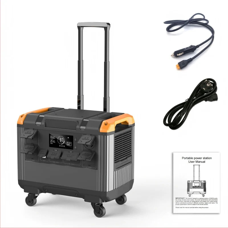 Portable Power Station – LiFePO4 Battery 1200W–3000W with Fast Charging for Camping, Load Shedding & Emergencies