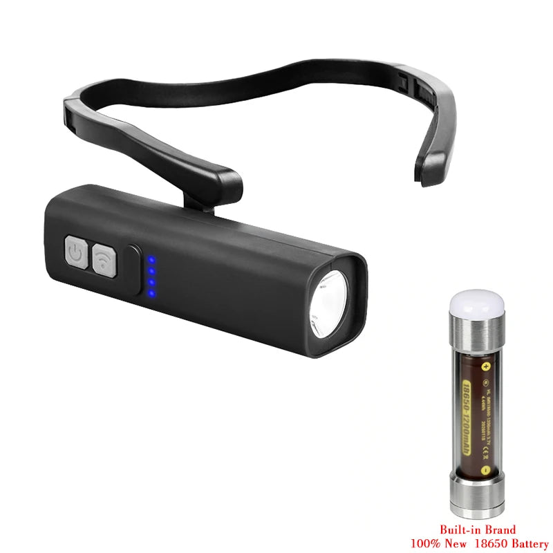 2025 Ear-Hanging LED Headlamp — 1000LM, Motion Sensor, 3 Modes | Type-C Rechargeable Camping & Running Light