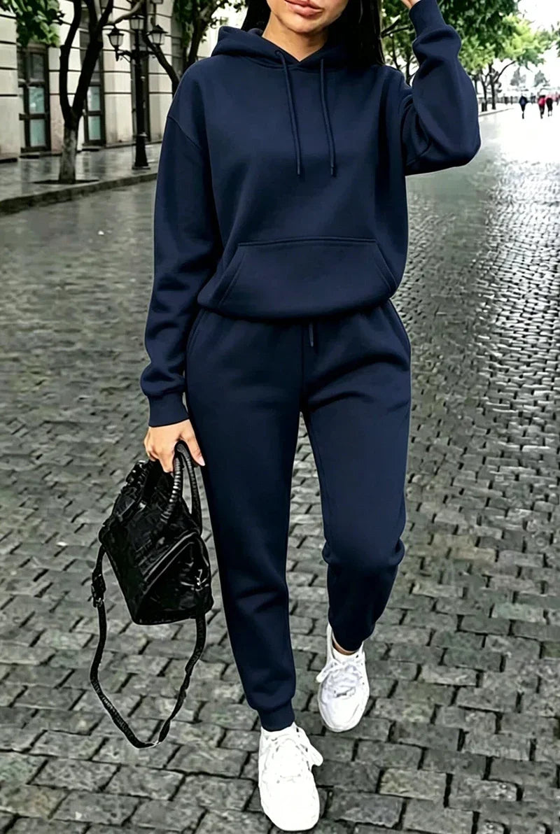 Women's Casual Hoodie Tracksuit – Sweatshirt, Pants & Full Set Options