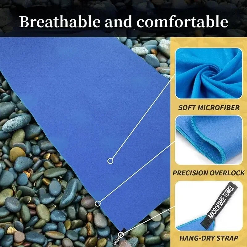 Quick-Drying Sports Towel 40x80cm – Compact Microfibre Towel for Camping, Gym & Beach