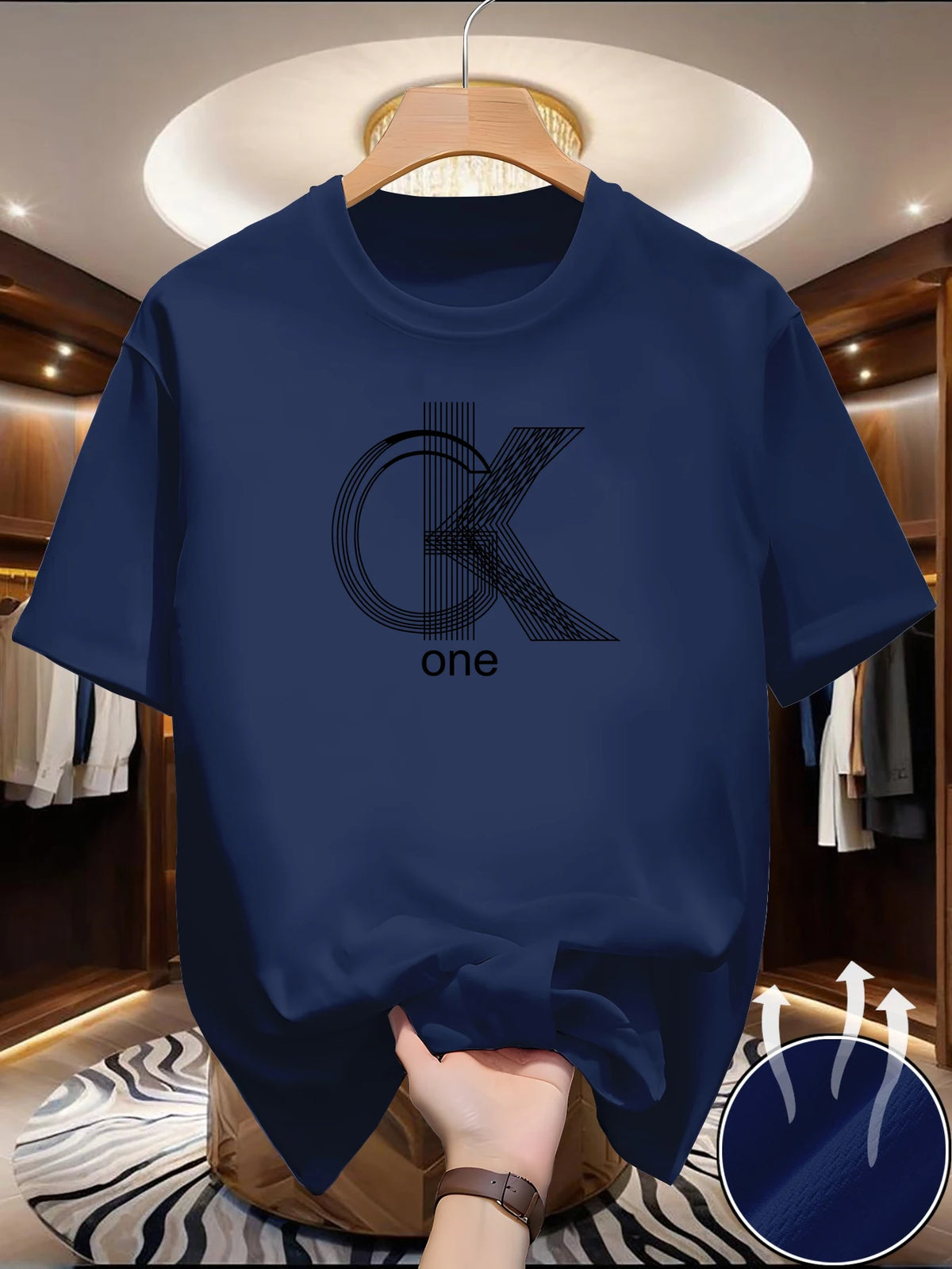 Men's Graphic Crew Neck T-Shirt — Breathable Polyester, Short Sleeve | Casual Summer Streetwear Tee