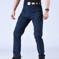 Men's Tactical Softshell Cargo Trousers — Elastic Waist, Multi-Pocket | Hiking, Camping & Military Style Pants