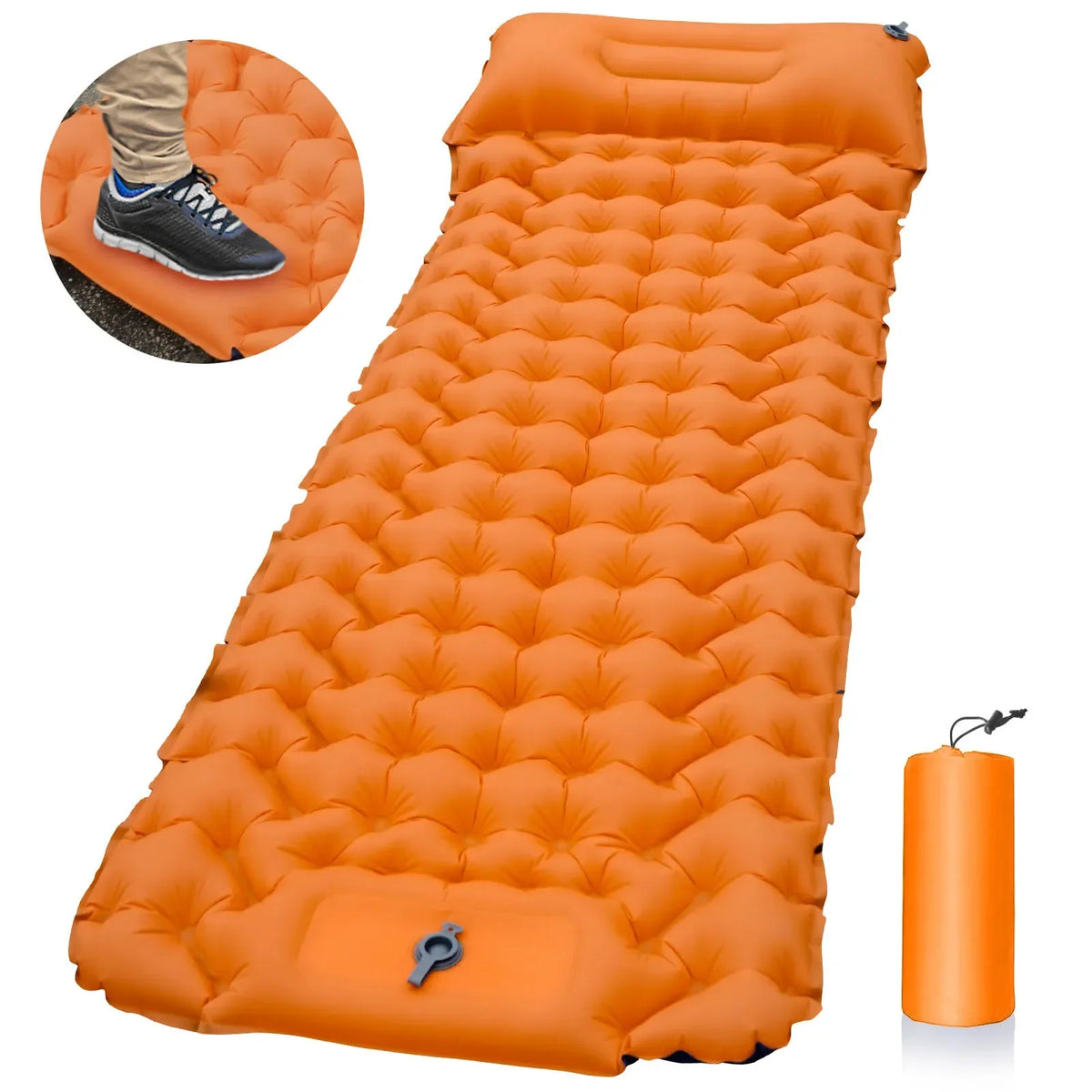 Inflatable Camping Mattress with Pillow