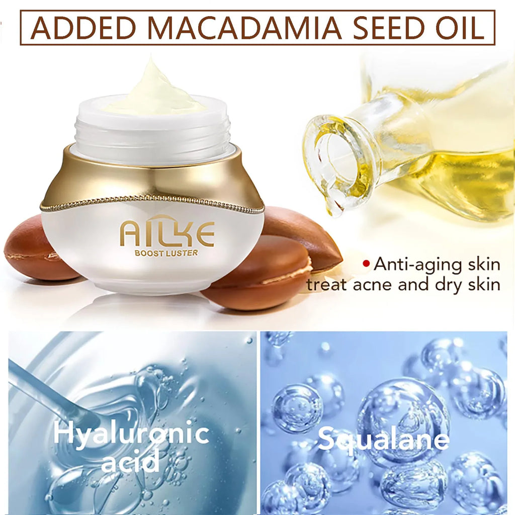 AILKE White Rose Whitening Face Care Set – Hyaluronic Acid, Anti-Wrinkle & Dark Spot Reduction