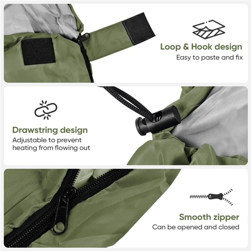 4-Season Waterproof Envelope Sleeping Bag