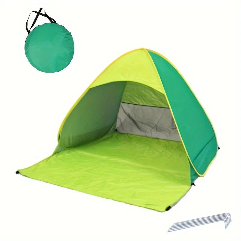 ZRF Pop-Up Beach Tent – UPF 50+ UV Protection, 2-Person, Instant Setup (4 Colours)