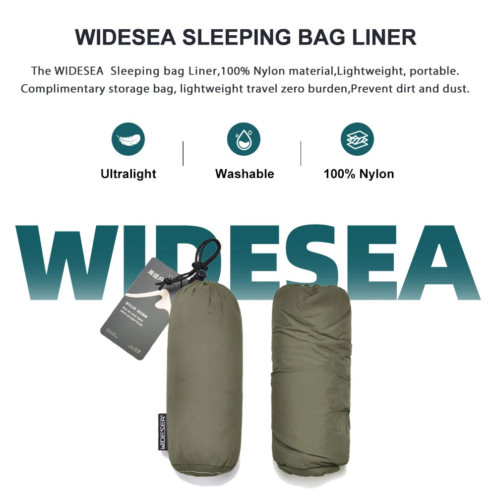 Ultralight Mummy Sleeping Bag Liner – Single Person Travel & Camping Liner