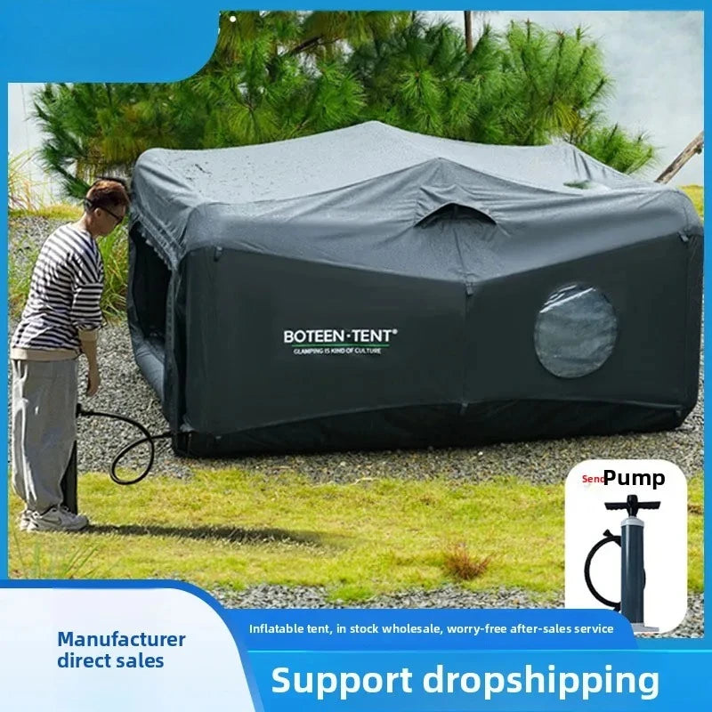 Air-Inflated Capsule Space Tent – 5-8 Person Inflatable Family Glamping Tent