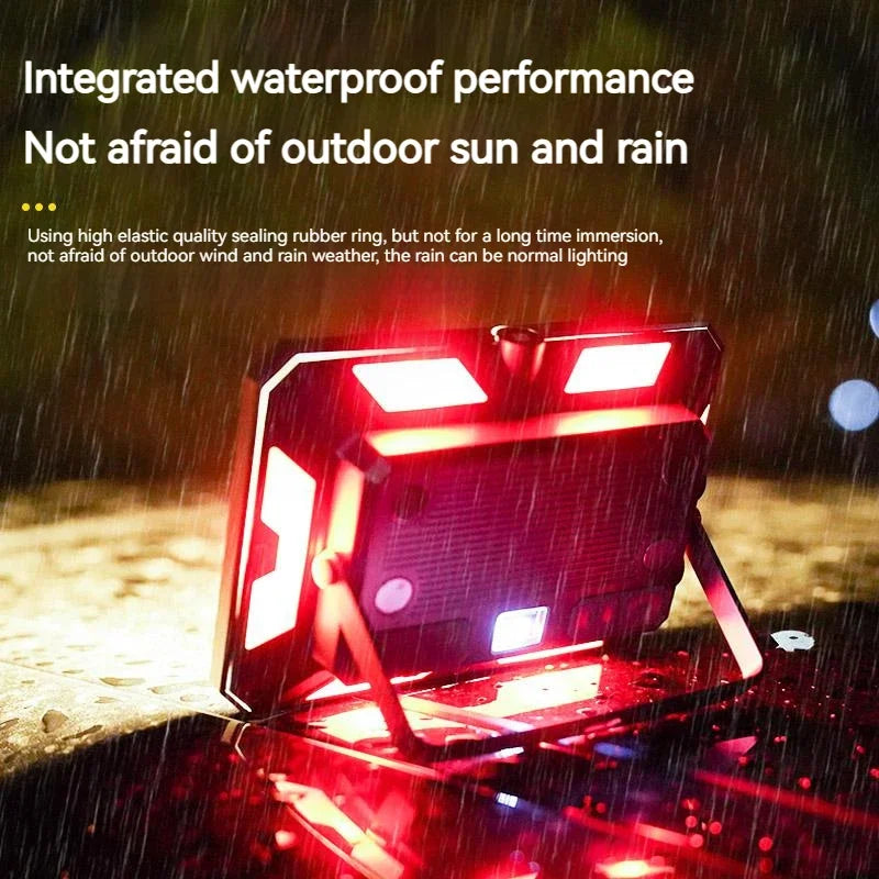 High Power LED Camping Searchlight & Hanging Lamp — Rechargeable, Waterproof, 100m Beam | Emergency Light