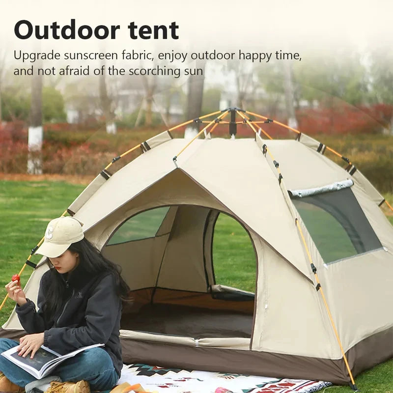 Automatic Quick-Open Pop-Up Camping Tent – Foldable Beach & Outdoor Tent, Easy to Carry