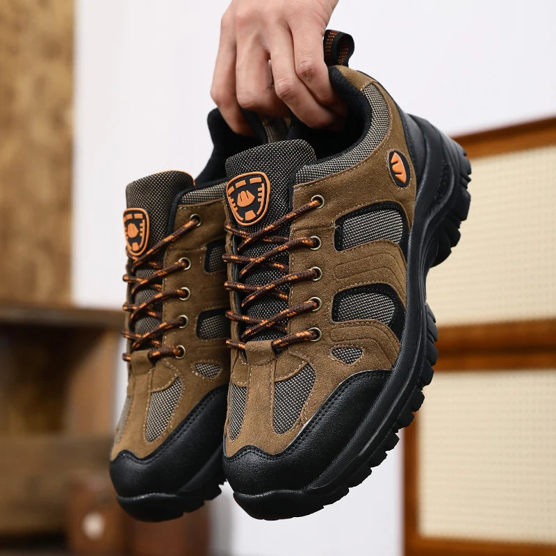 Men's Anti-Slip Hiking Sneakers — Breathable Outdoor Shoe