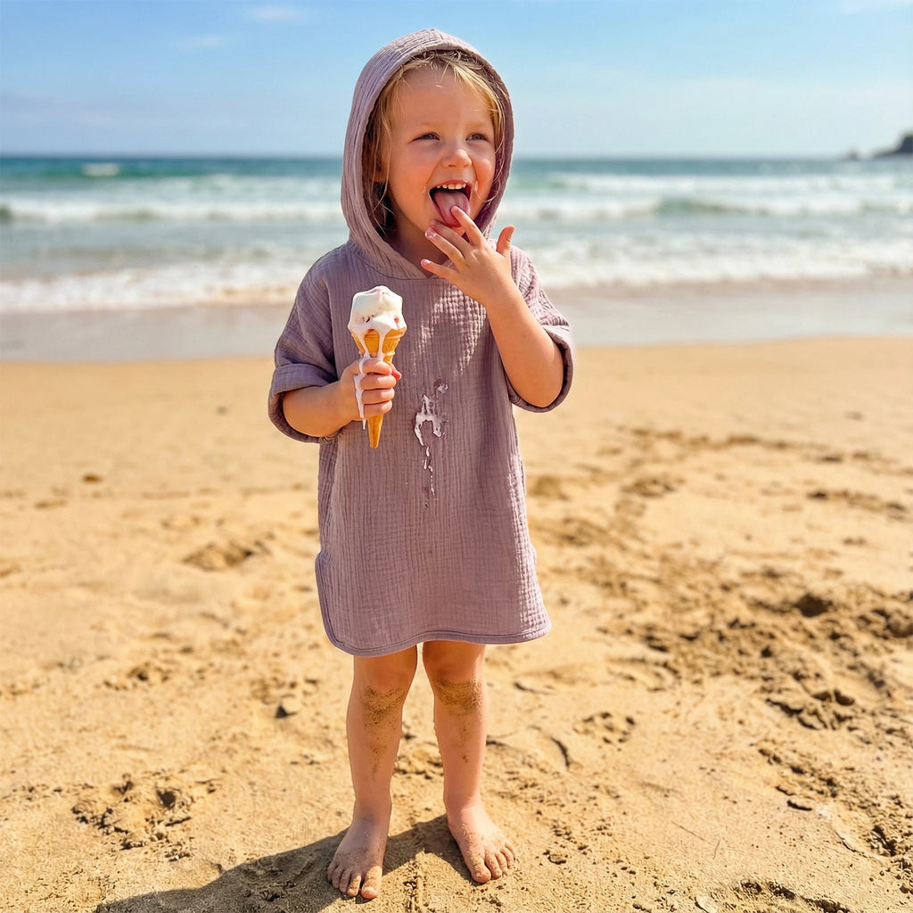 Kids Hooded Swim Cover-Up – Toddler Beach Towel Poncho for Boys & Girls