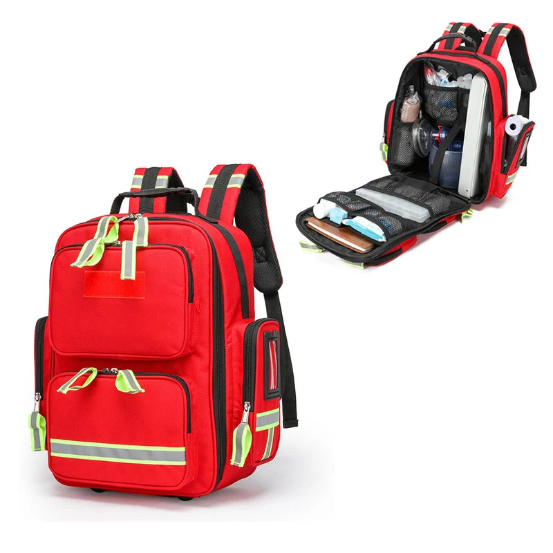 Large Capacity Emergency First Aid Backpack – Waterproof Outdoor Survival Kit Bag