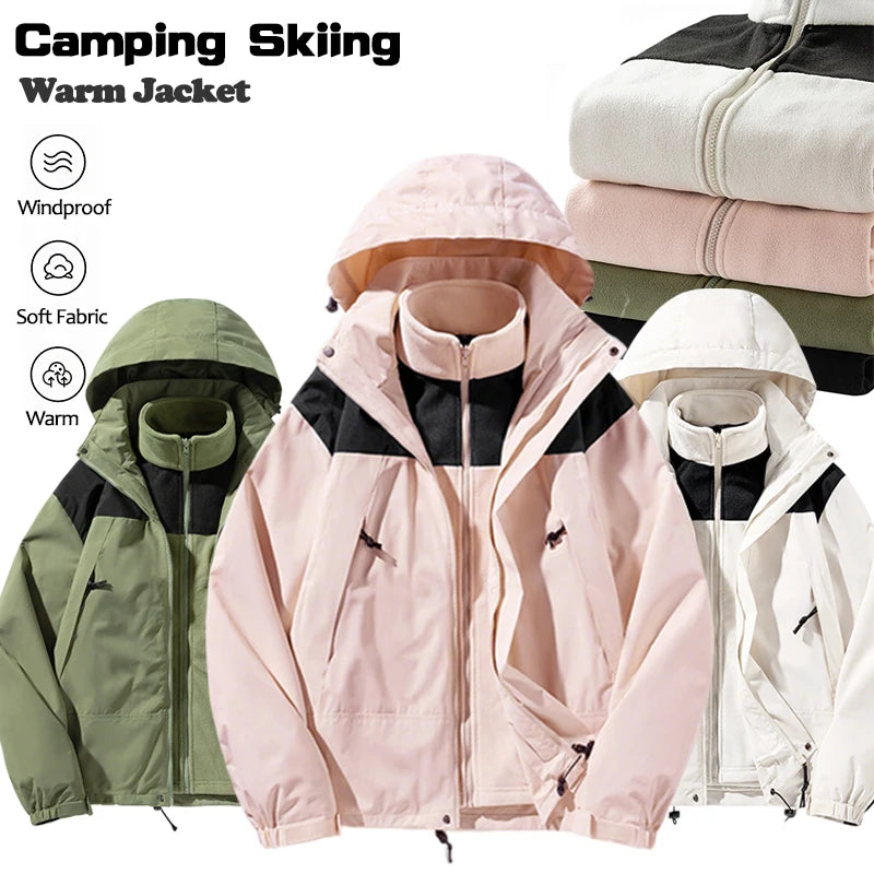 Three-in-One Outdoor Jacket – Waterproof & Breathable