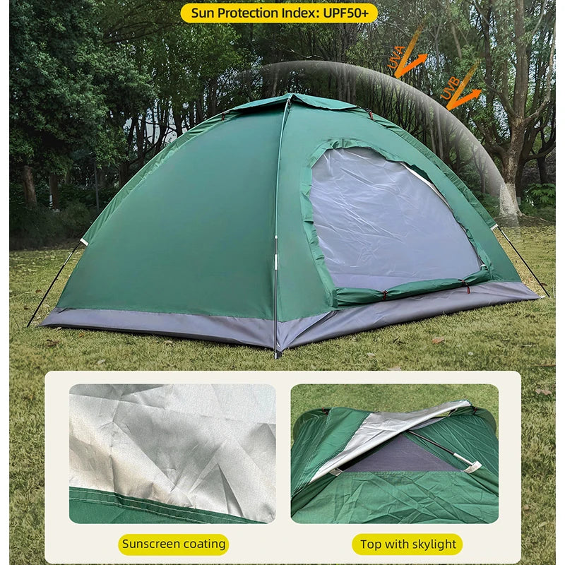 2-Person Hiking Tent – Lightweight Rain & Sun Protection Camping Tent