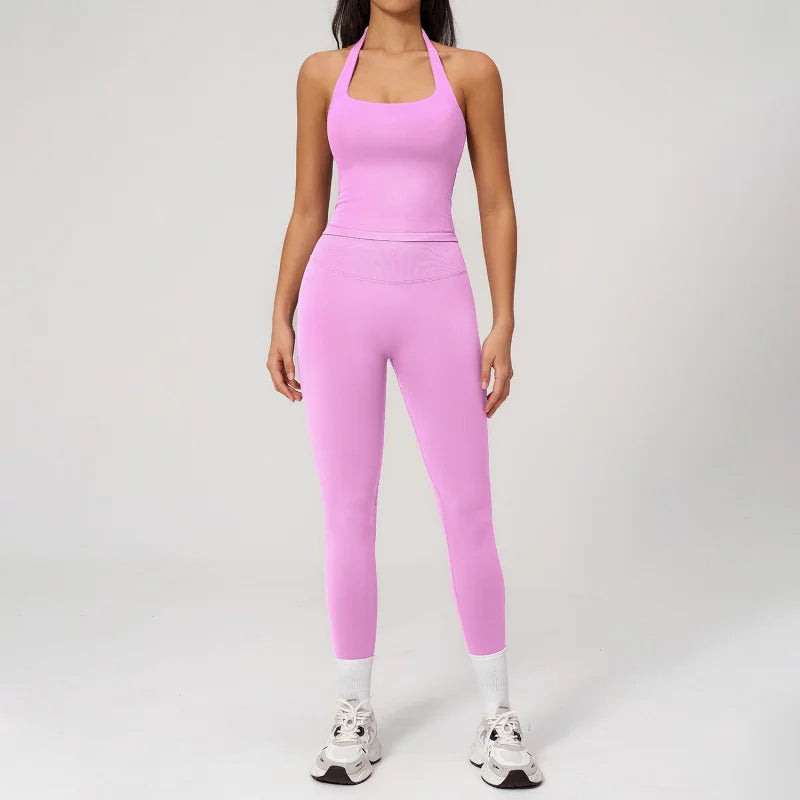 Women's 2-Piece Slim Fit Outfit Set – Elegant Solid Colour Spring/Summer | S–XL