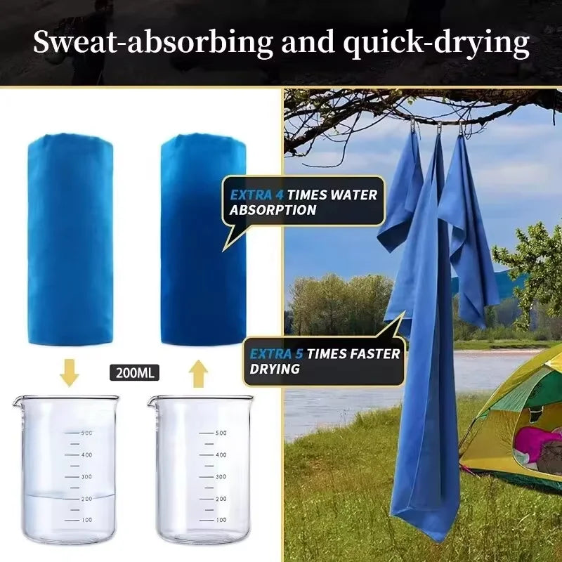 Quick-Drying Sports Towel 40x80cm – Compact Microfibre Towel for Camping, Gym & Beach