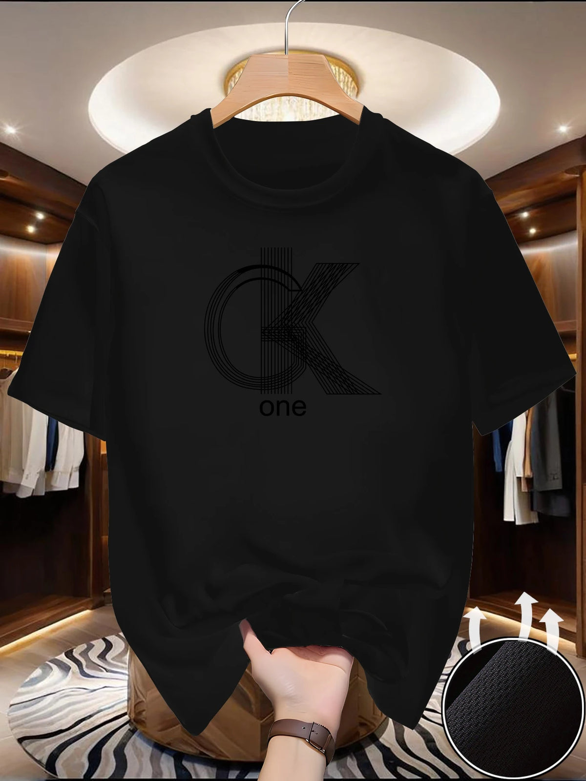 Men's Graphic Crew Neck T-Shirt — Breathable Polyester, Short Sleeve | Casual Summer Streetwear Tee