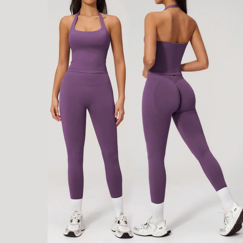 Women's 2-Piece Slim Fit Outfit Set – Elegant Solid Colour Spring/Summer | S–XL