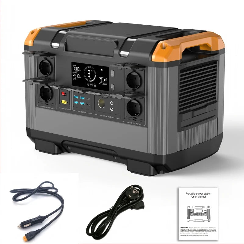 Portable Power Station – LiFePO4 Battery 1200W–3000W with Fast Charging for Camping, Load Shedding & Emergencies