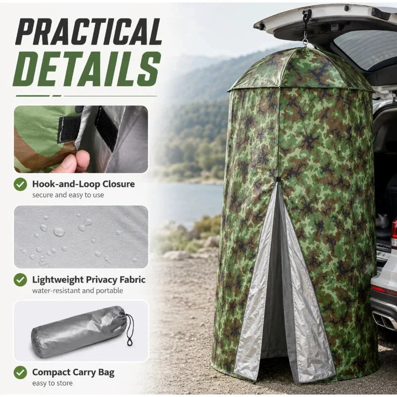 Portable Changing & Shower Tent – Waterproof Outdoor Privacy Shelter
