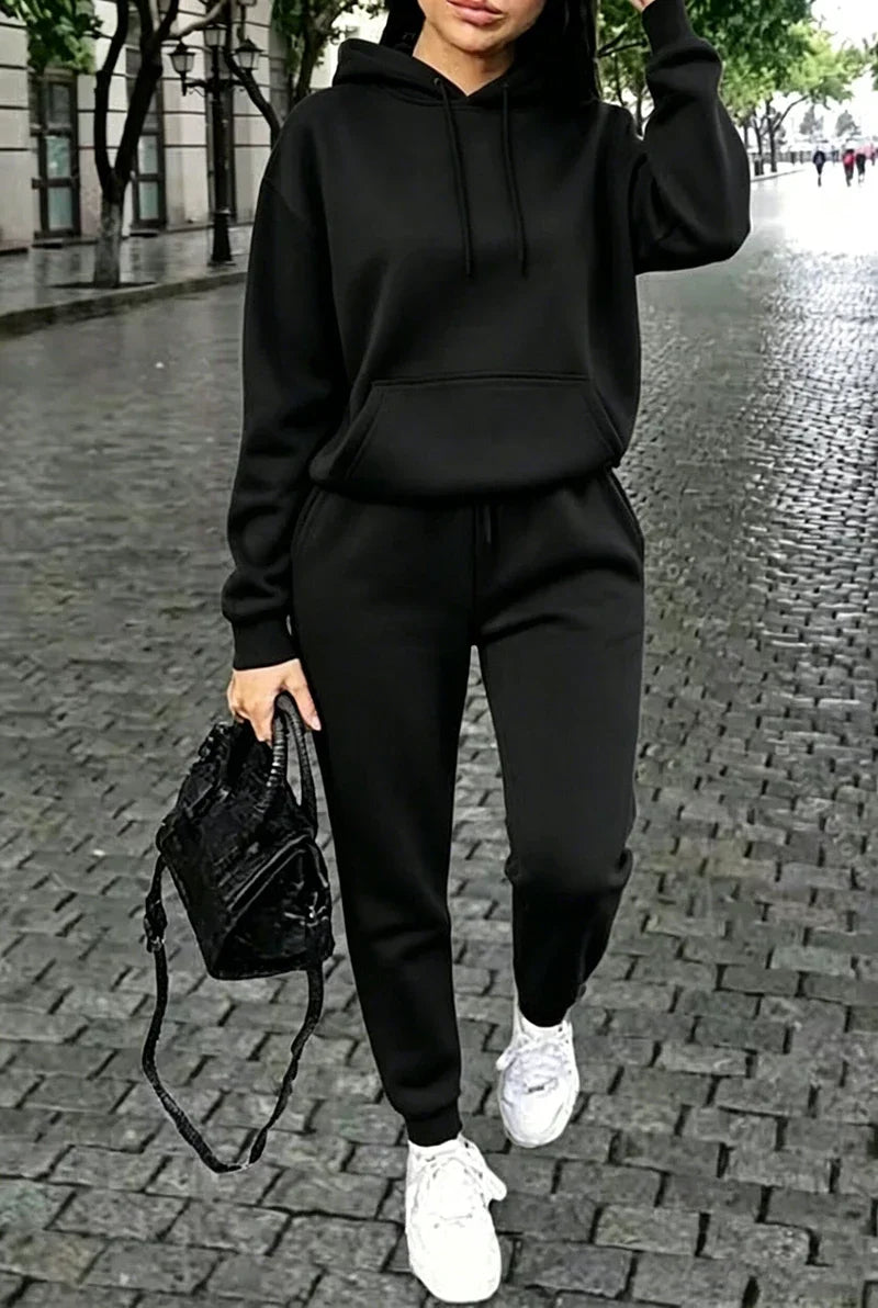 Women's Casual Hoodie Tracksuit – Sweatshirt, Pants & Full Set Options