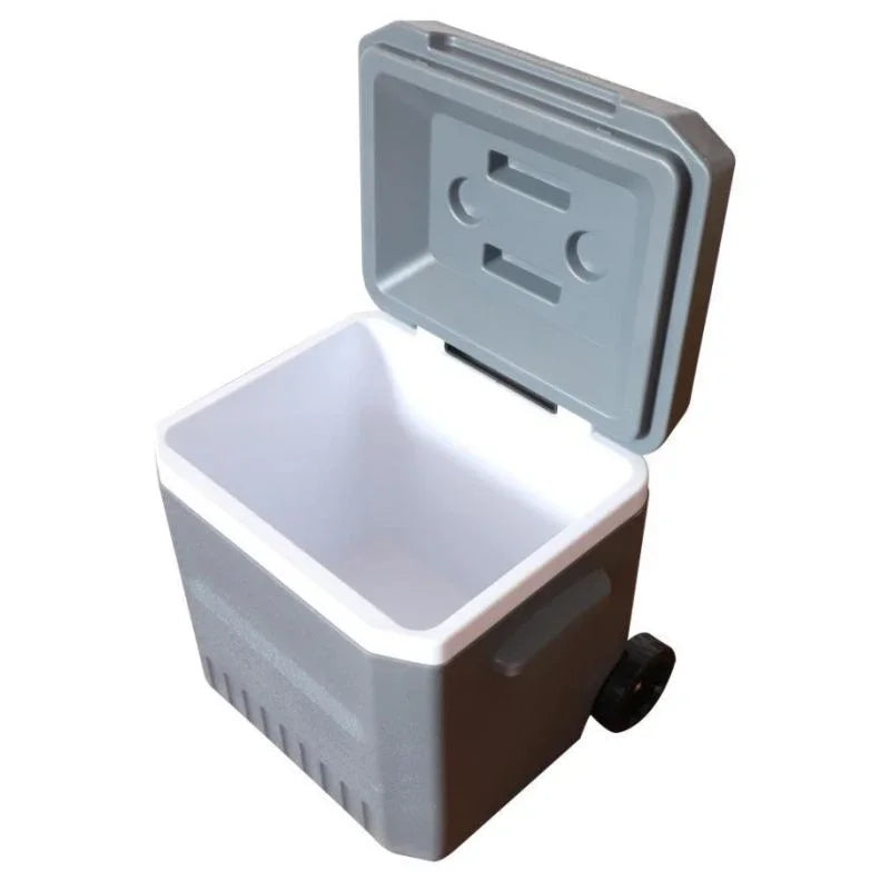 18L Insulated Cooler Box with Wheels & Trolley – Portable Outdoor Ice Chest
