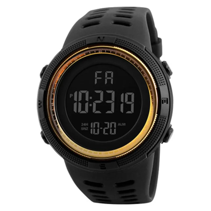 LED Digital Sports Watch — Luminous Military Style for Men & Kids