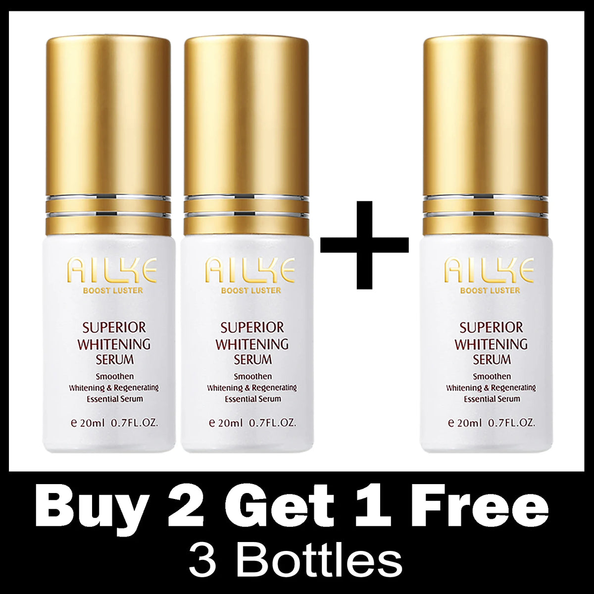 AILKE Brightening & Freckle-Removal Skin Care Kit – Quinoa, Serum & Cream Set