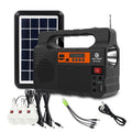 Solar Power Generator Kit – 3 LED Bulbs, FM Radio, Bluetooth Speaker & USB Charging for Camping & Load Shedding