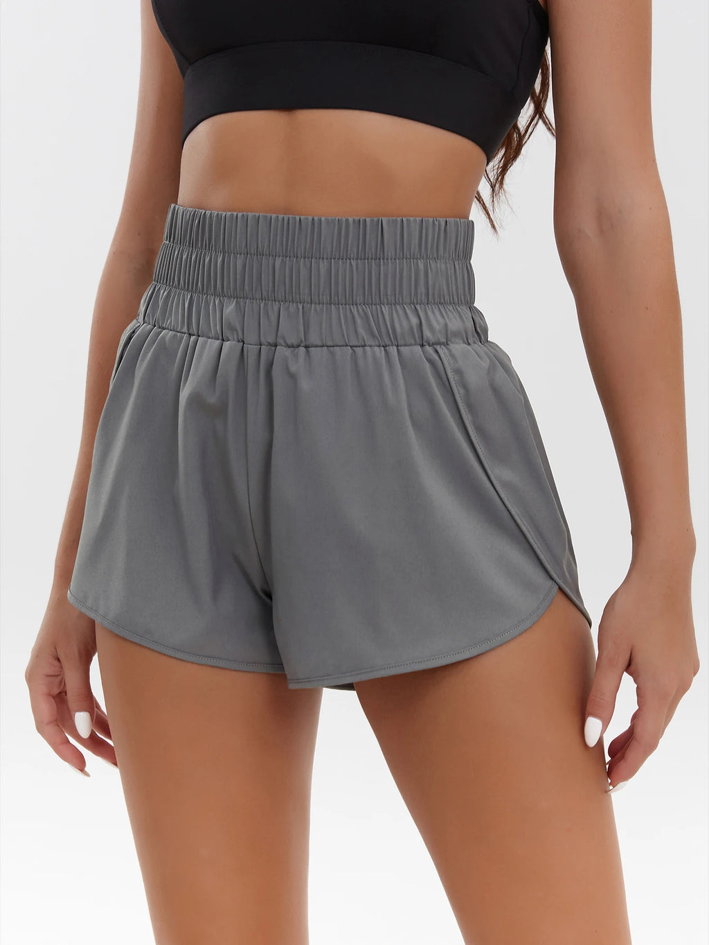 Women's High Waist Quick-Dry Casual Shorts – Loose Elastic Breathable Sports Shorts | XS–XXL