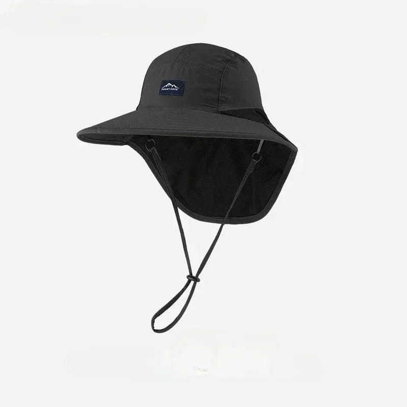 Wide Brim Neck Flap Hat – Unisex Outdoor Fishing & Hiking