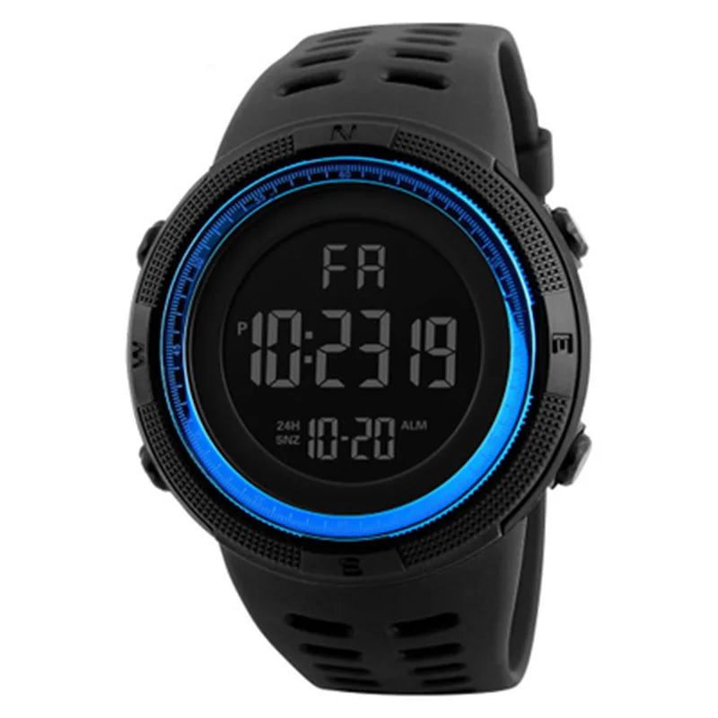 LED Digital Sports Watch — Luminous Military Style for Men & Kids