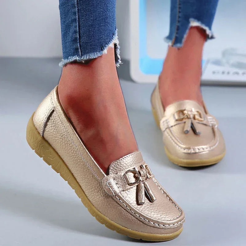 Women's Slip-On Loafer Sneakers – Soft Sole Casual Tennis Shoes | EU 35–44