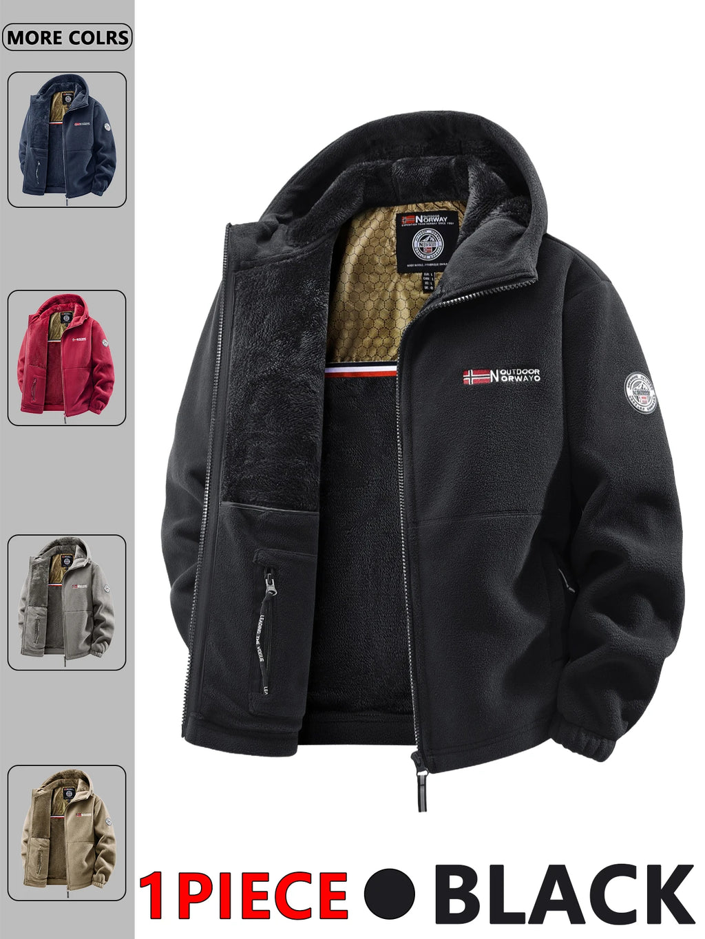 Men's Hooded Winter Jacket – Versatile Outdoor & Streetwear