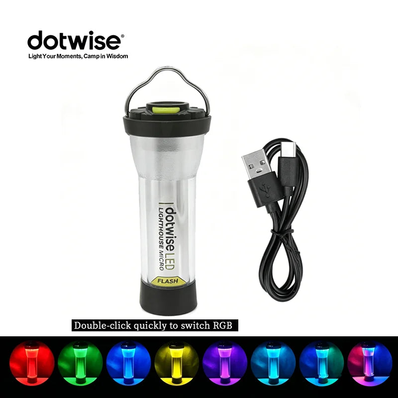 GZ Lighthouse LED Camping Lantern – 3000mAh Rechargeable Tent & Atmosphere Light