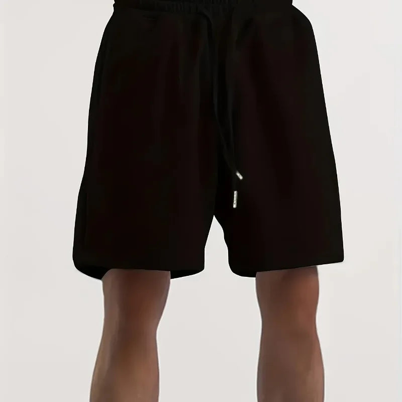 Men's & Women's Fitness Casual Shorts — 4-Season, Drawstring, Appliqué Detail | Sport & Leisure Shorts