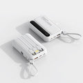 Power Bank with Built-in Cables – 10000mAh / 20000mAh Digital Display | White, Blue, Purple, Black