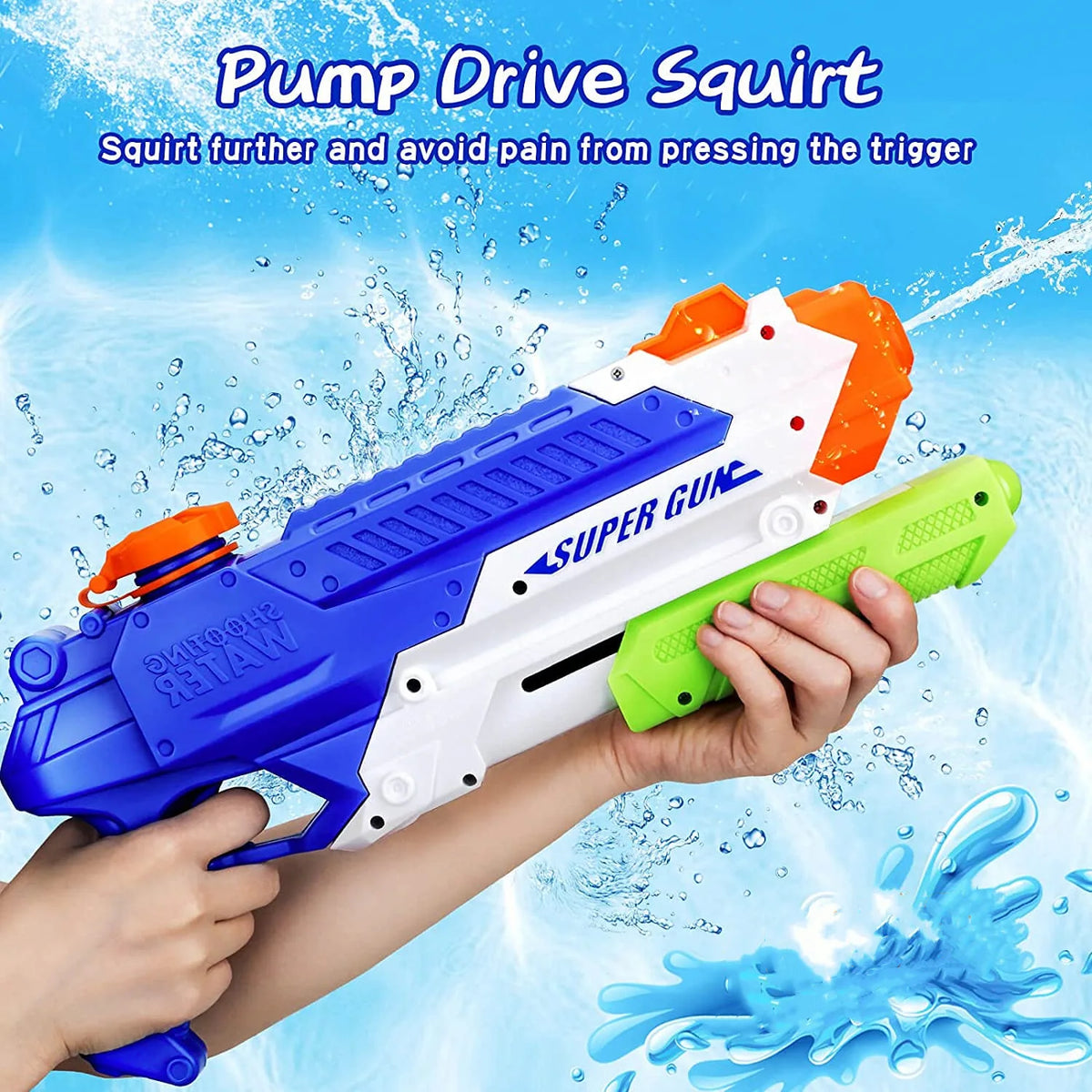 Kids Water Gun | Summer Soaker Squirt Toy | CE Certified | Ages 3+ | Pool & Beach