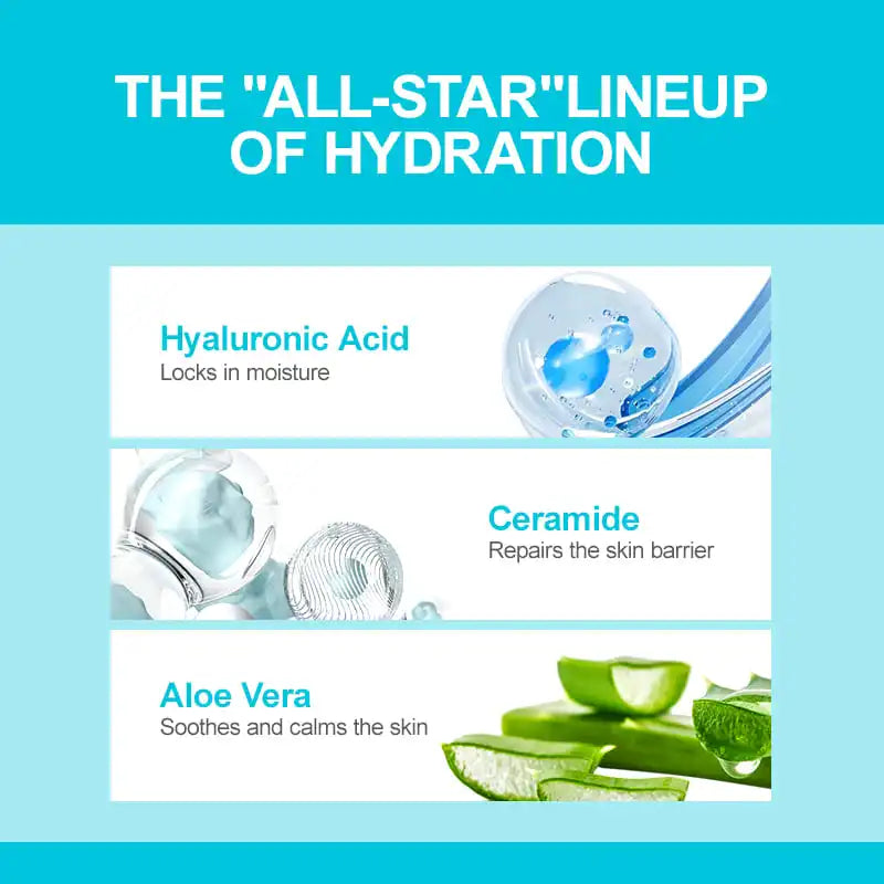 AUQUEST Hyaluronic Acid Face Serum & Cream Set – Deep Moisture & Anti-Dry Skin Care Kit