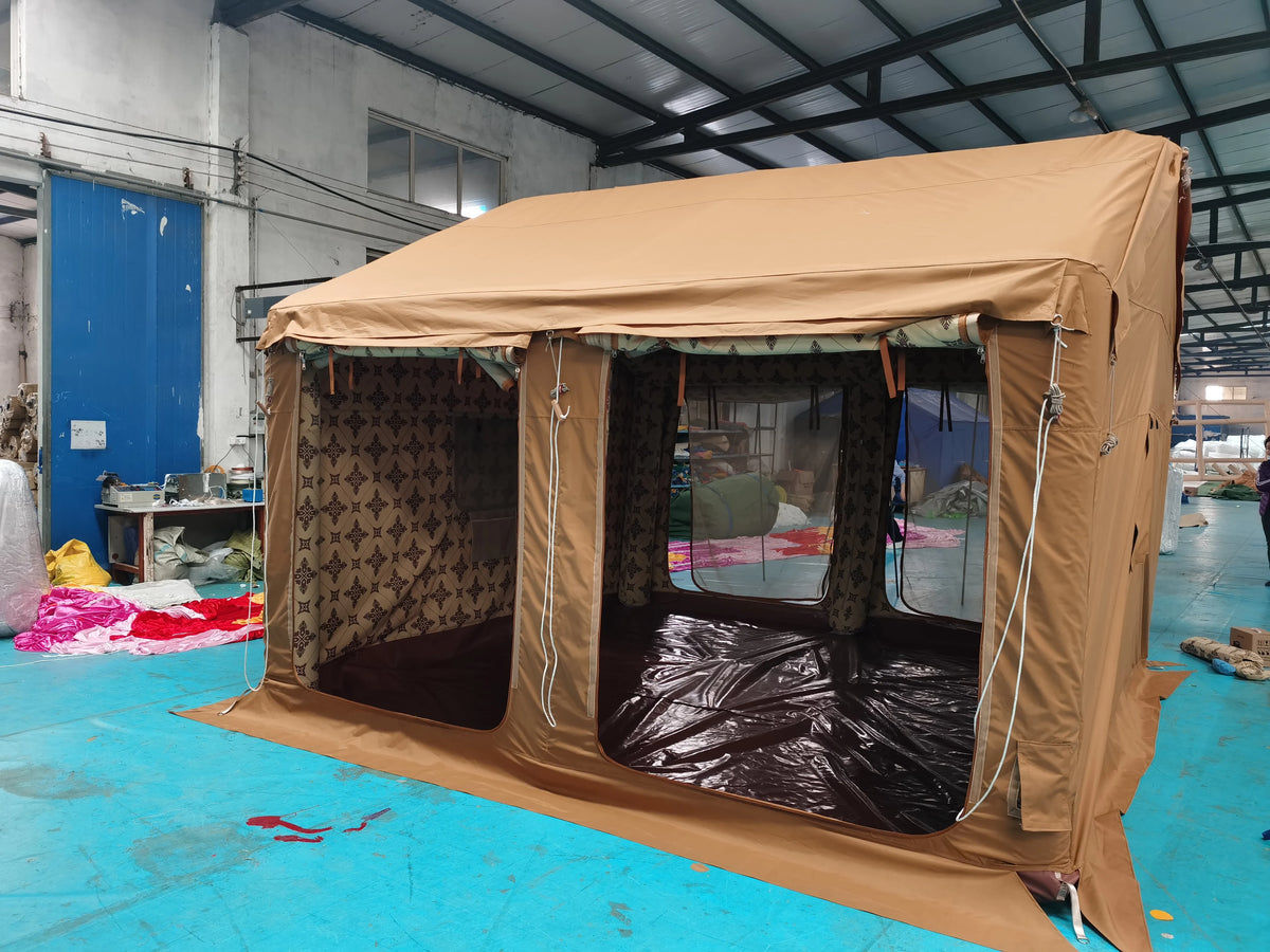 Inflatable Camping Tent – Portable PVC Waterproof Four-Season Family Tent