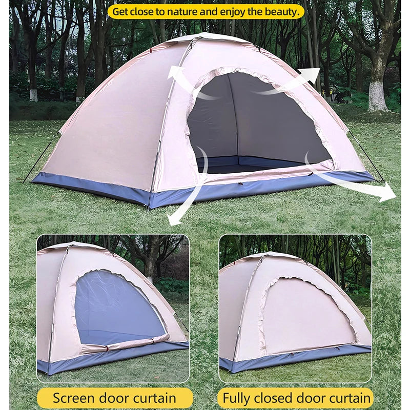 2-Person Hiking Tent – Lightweight Rain & Sun Protection Camping Tent