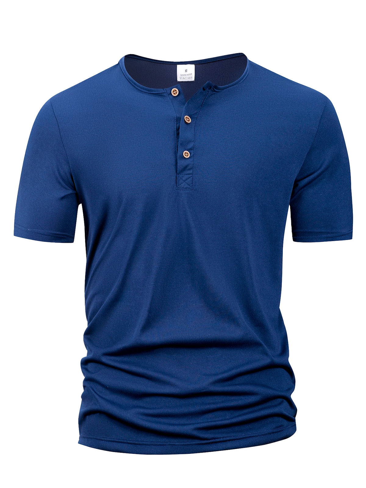 Men's Henley Slim Fit Sport T-Shirt — Quick Dry, Lightweight, Breathable | Casual Polo Style Tops