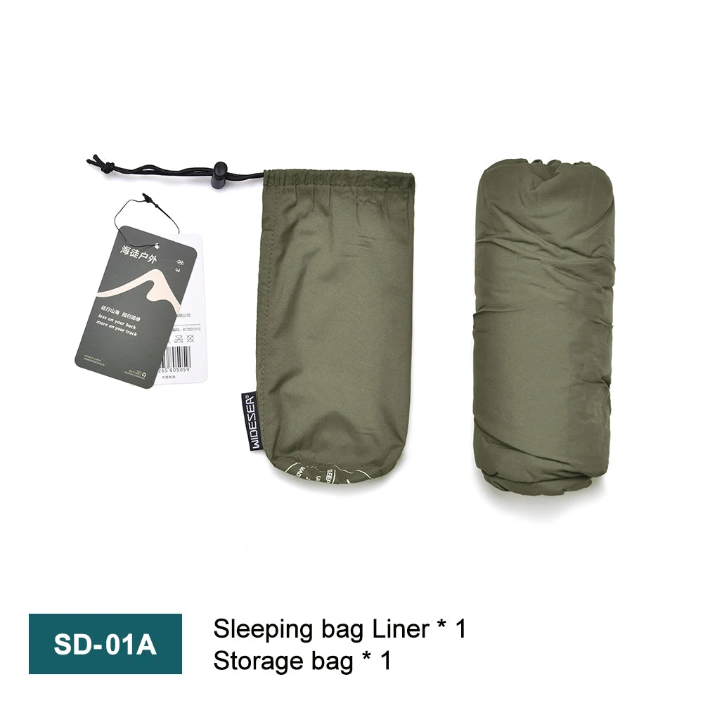 Ultralight Mummy Sleeping Bag Liner – Single Person Travel & Camping Liner