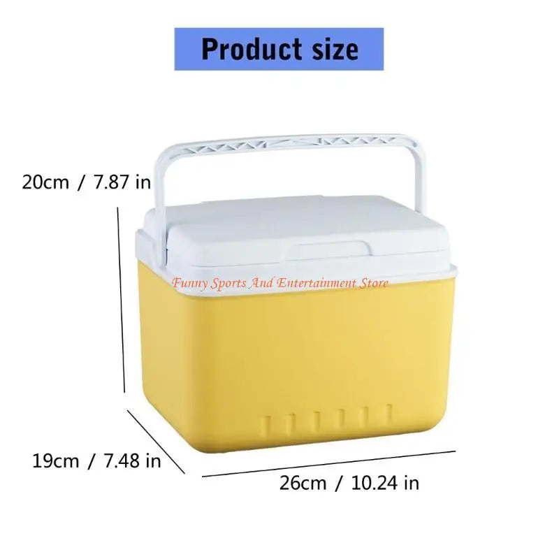 6L Insulated Camping Ice Box Cooler – Compact Car & Outdoor Ice Chest