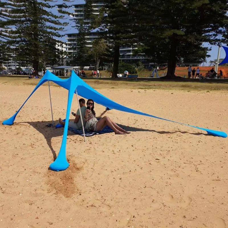 Windproof Beach Canopy & Sun Shade Awning – UV Protection | 1–3 People