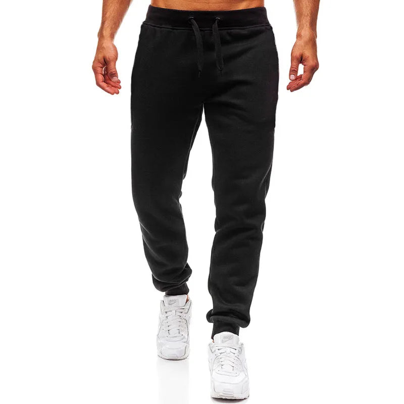 Men's Skinny Jogger Sweatpants — Drawstring, Fitness & Gym Tracksuit Bottoms | Sport & Casual Trousers