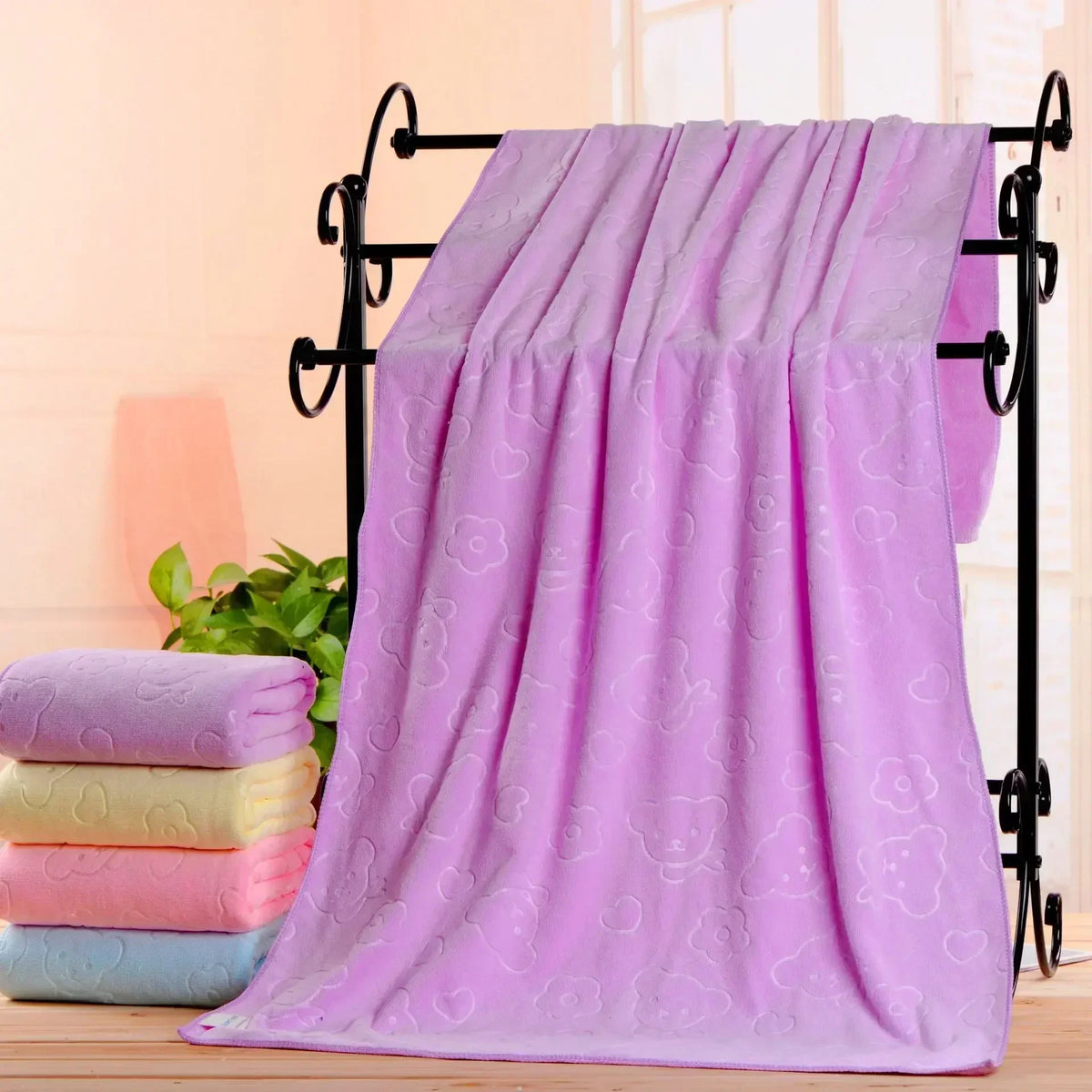 Quick-Dry Microfibre Towel Set – Soft, Absorbent & Lightweight (34×74cm)